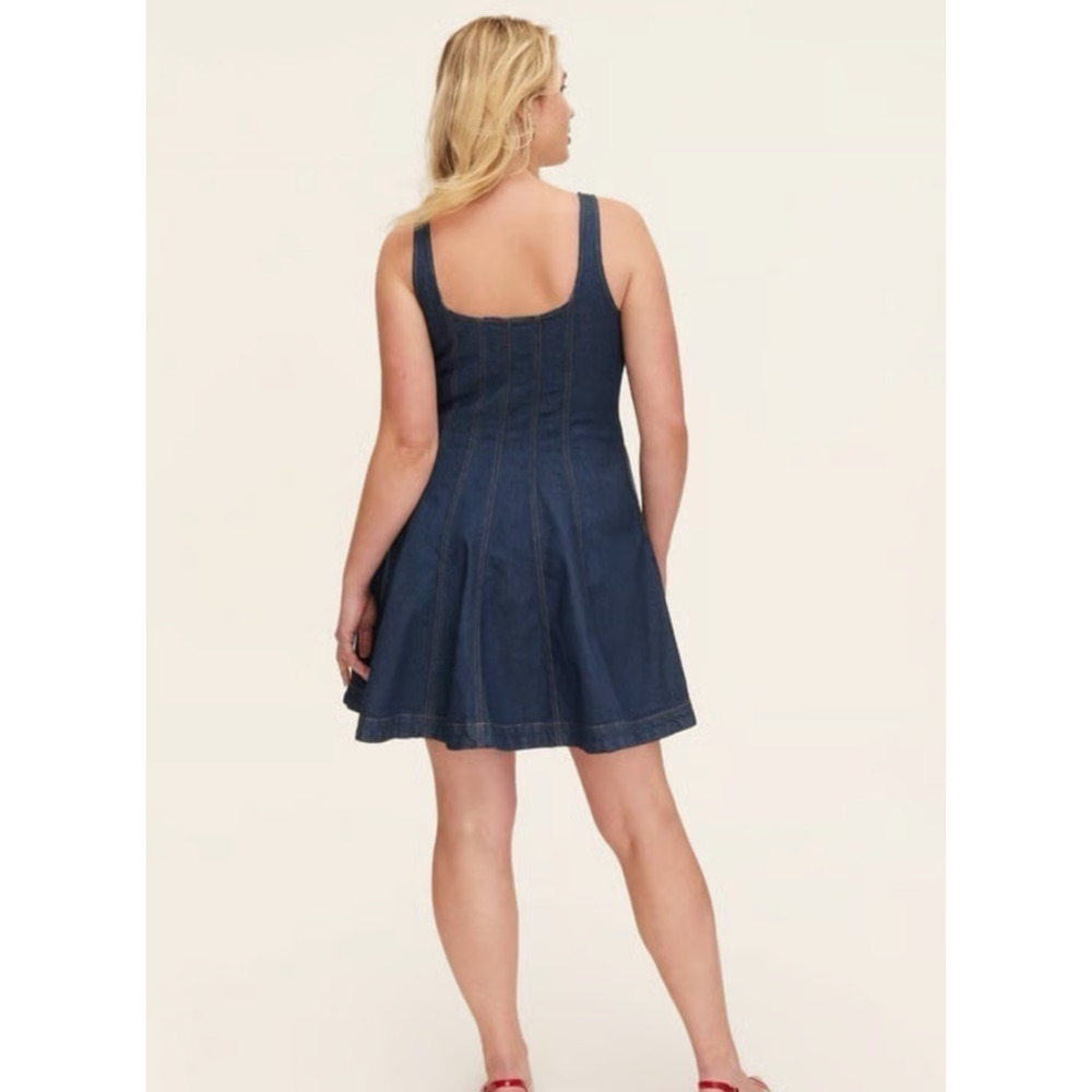 NWT Women's Kate Spade New York Target Denim Tank Dress Tennis Trapeze Size 0 - Picture 2 of 11